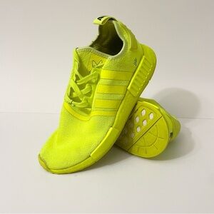 Adidas Womens 9.5 Sneakers NMD R1 V2 Solar Yellow Running Shoes